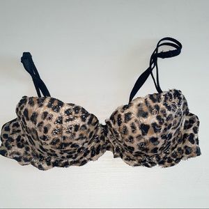 PINK VS Cheetah Lace Push Up 32A